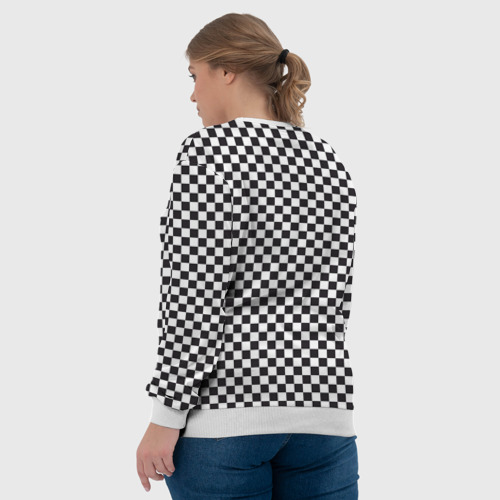 Женский свитшот 3D Checkerboard - фото 7