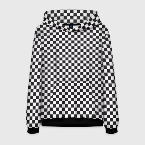 Мужская толстовка 3D Checkerboard, цвет черный