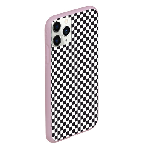 Чехол для iPhone 11 Pro матовый Checkerboard, цвет розовый - фото 3