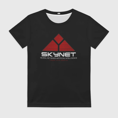 Женская футболка 3D Skynet
