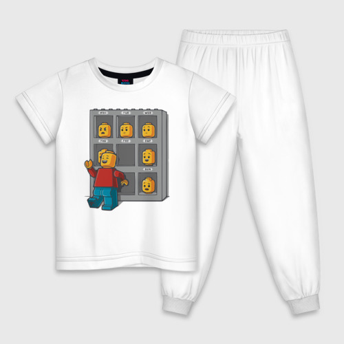 Детская пижама из хлопка с принтом Пятница, вид спереди №1