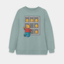 Женский свитшот oversize без начеса хлопок Пятница
