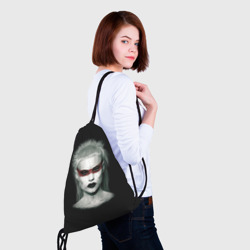 Рюкзак с принтом Йо-Ланди Фиссер для любого человека, вид спереди №4. Цвет основы: белый