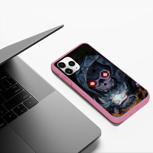 Чехол для iPhone 11 Pro Max матовый SAO Death Gun, цвет малиновый - фото 5