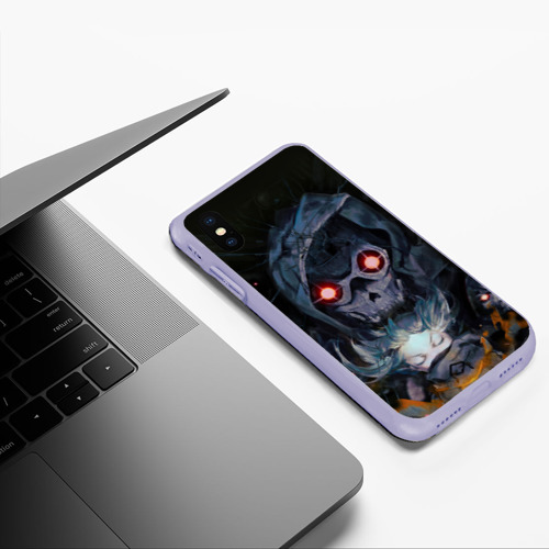 Чехол для iPhone XS Max матовый SAO Death Gun, цвет светло-сиреневый - фото 5