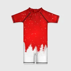 Детский купальный костюм 3D Christmas pattern