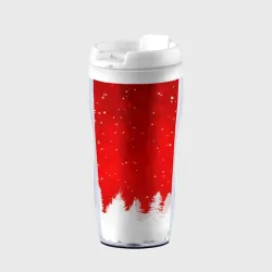Термокружка-непроливайка Christmas pattern
