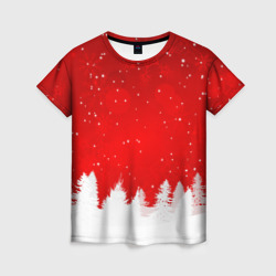 Женская футболка 3D Christmas pattern
