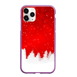 Чехол для iPhone 11 Pro матовый Christmas pattern