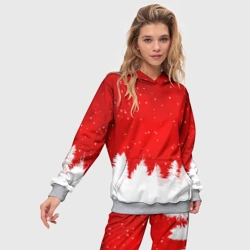 Женский костюм с толстовкой 3D Christmas pattern - фото 2