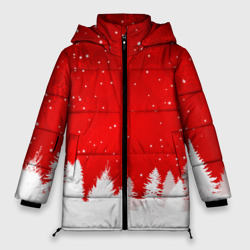 Женская зимняя куртка Oversize Christmas pattern