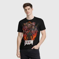 Мужская футболка 3D Doom - фото 3