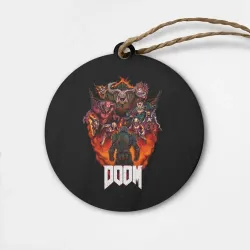 Деревянная игрушка круг Doom