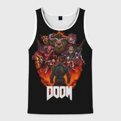 Мужская майка 3D Doom