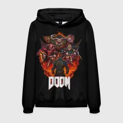 Мужская толстовка 3D Doom