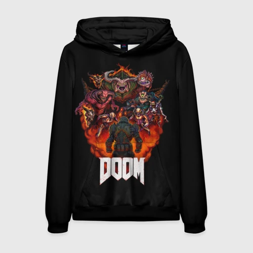 Мужская толстовка 3D Doom