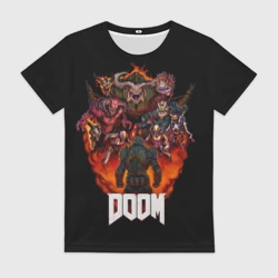 Женская футболка 3D Doom