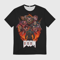 Мужская футболка 3D Doom
