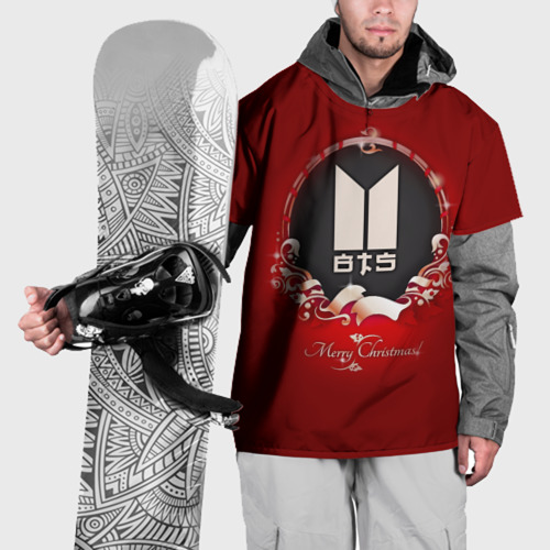 Накидка на куртку 3D BTS Merry Christmas, цвет 3D печать