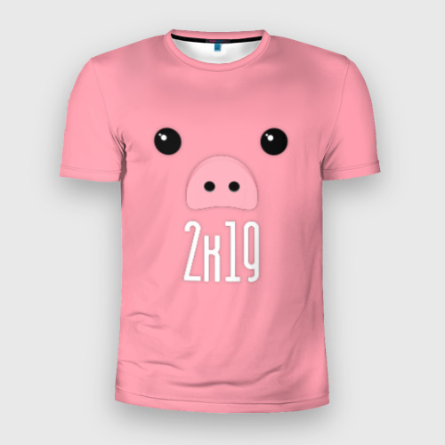 Мужская футболка 3D Slim Piggy 2k19, цвет 3D печать