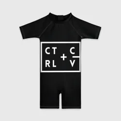 Детский купальный костюм 3D Ctrl-c,Ctrl-v Программирование