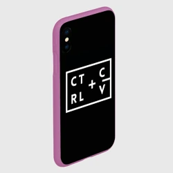 Чехол для iPhone XS Max матовый Ctrl-c,Ctrl-v Программирование - фото 2