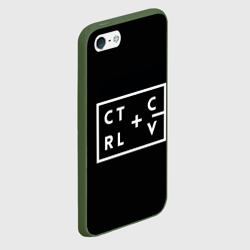 Чехол для iPhone 5/5S матовый Ctrl-c,Ctrl-v Программирование - фото 2