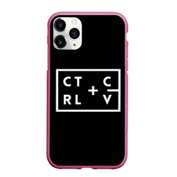 Чехол для iPhone 11 Pro Max матовый Ctrl-c,Ctrl-v Программирование