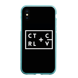 Чехол для iPhone XS Max матовый Ctrl-c,Ctrl-v Программирование