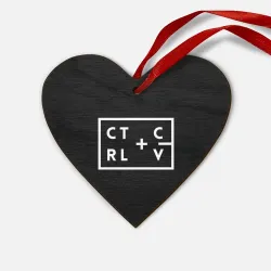 Деревянная игрушка Сердце Ctrl-c,Ctrl-v Программирование