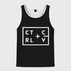Мужская майка 3D Ctrl-c,Ctrl-v Программирование