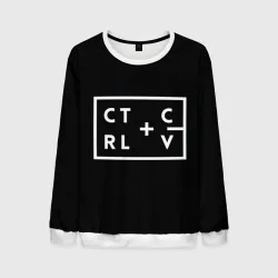 Мужской свитшот 3D Ctrl-c,Ctrl-v Программирование