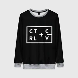 Женский свитшот 3D Ctrl-c,Ctrl-v Программирование