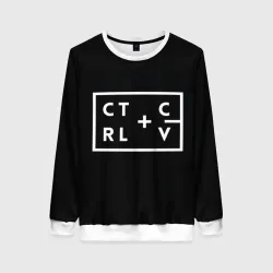 Женский свитшот 3D Ctrl-c,Ctrl-v Программирование