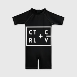 Детский купальный костюм 3D Ctrl-c,Ctrl-v Программирование