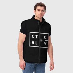 Мужской жилет утепленный 3D Ctrl-c,Ctrl-v Программирование - фото 2