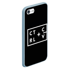 Чехол для iPhone 5/5S матовый Ctrl-c,Ctrl-v Программирование - фото 2