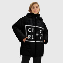 Женская зимняя куртка Oversize Ctrl-c,Ctrl-v Программирование - фото 2