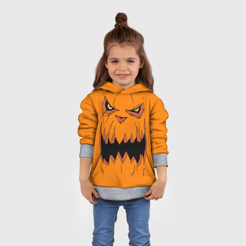Детская толстовка 3D Halloween, цвет меланж - фото 4