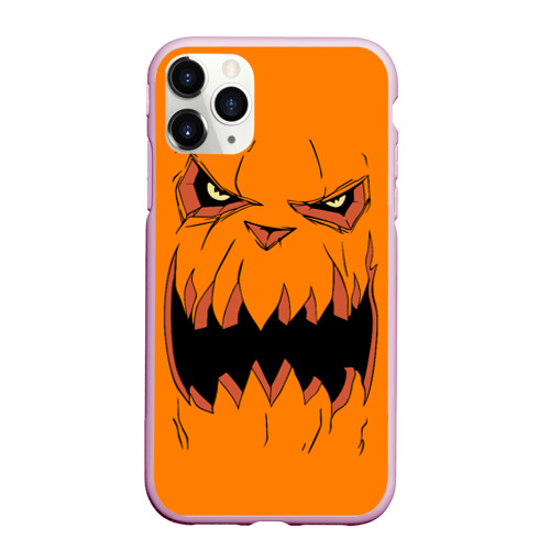 Чехол для iPhone 11 Pro Max матовый Halloween, цвет розовый