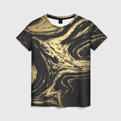 Женская футболка 3D Золотые реки