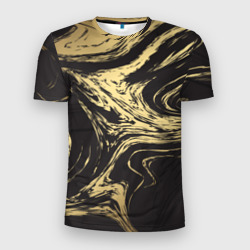 Мужская футболка 3D Slim Золотые реки