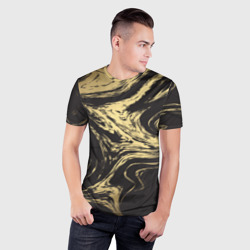 Мужская футболка 3D Slim Золотые реки - фото 2