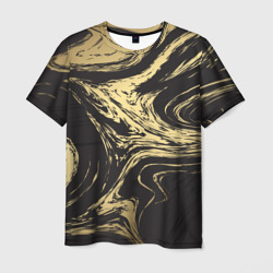 Мужская футболка 3D Золотые реки
