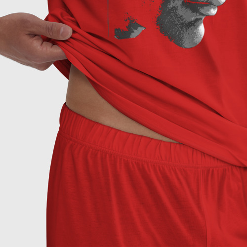 Мужская пижама хлопок Death Stranding Mikkelsen, цвет красный - фото 6