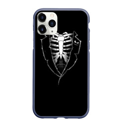 Чехол для iPhone 11 Pro матовый Скелет