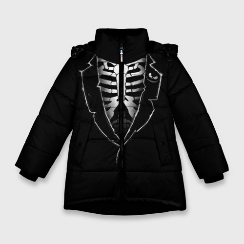 Зимняя куртка для девочек 3D Скелет