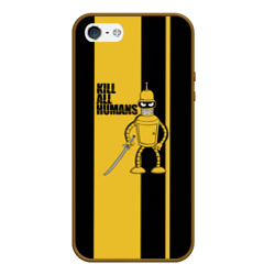 Чехол для iPhone 5/5S матовый Kill All Humans