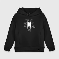 Детское худи Oversize хлопок Автографы BTS