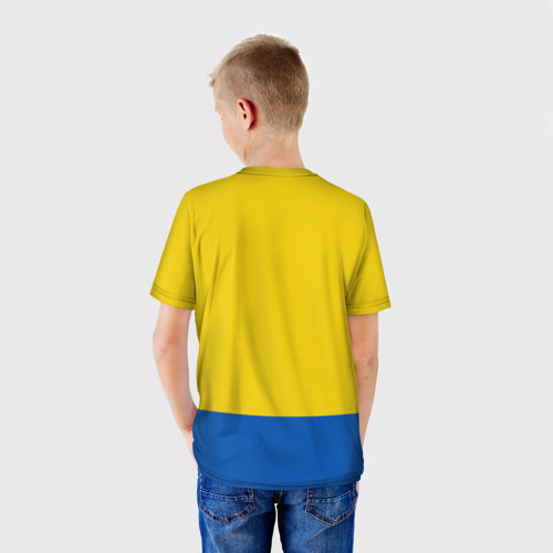 Детская футболка 3D Спецовка желтенького персонажа, цвет 3D печать - фото 4